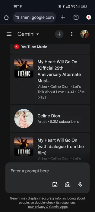 YouTube Music-appen