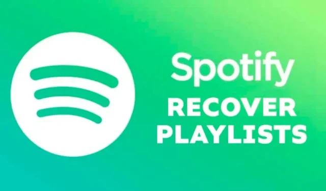 Как да възстановите изтритите плейлисти на Spotify през 2024 г