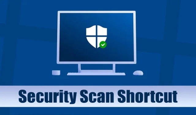 Slik angir du snarveier for Windows Security Scan i Windows 11