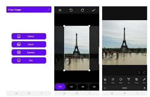 Recadrer les images sur Android