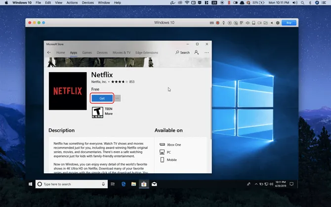 Microsoft Store에서 Netflix를 검색하세요.