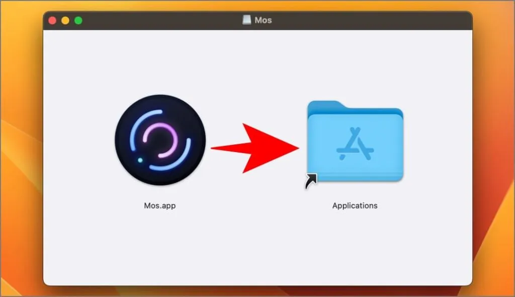 Installazione dell'app Mos su macOS