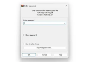 RAR-bestanden met een wachtwoord beveiligen op Windows 11