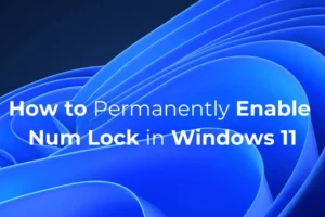 Slik aktiverer du Num Lock permanent i Windows 11