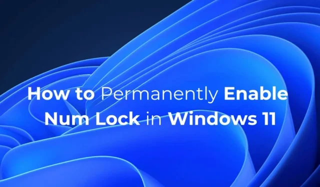 Como habilitar permanentemente o Num Lock no Windows 11