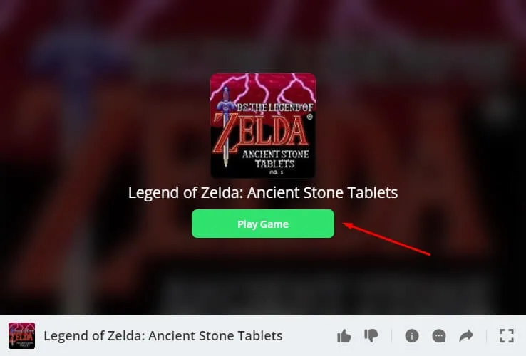 Spill Zelda online på nettleseren