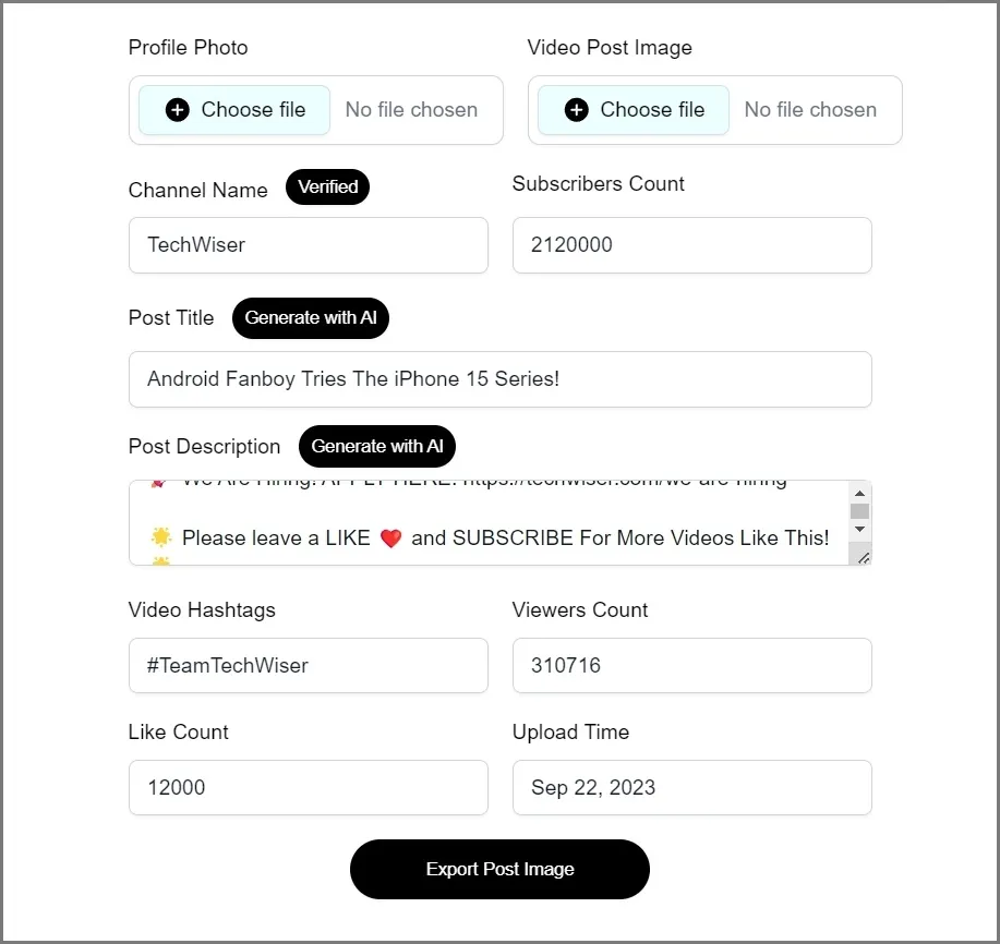 Popupsmart nettsted for generator for sosiale medier