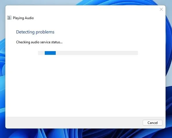 Solucionador de problemas de áudio do Windows