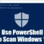 Sådan bruger du PowerShell til at scanne Windows for virus og malware