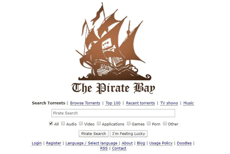 Besøg et Torrent-websted eller en søgemaskine