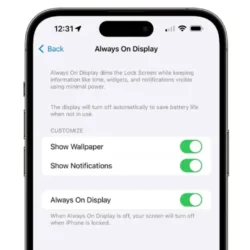 Как отключить функцию Always On Display на iPhone