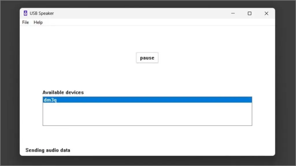 Teléfono Android como aplicación de altavoz en una PC con Windows