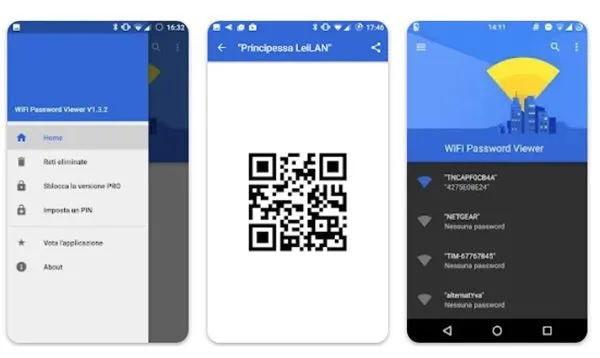 Žr. „WiFi“ slaptažodžius „Android 9“ ir senesnėse versijose