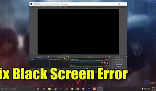 Cómo reparar el error de pantalla negra de captura de pantalla de OBS