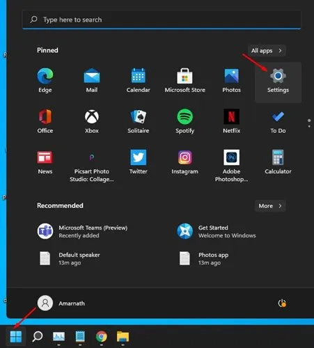 Configuración de Windows 11