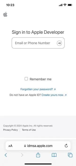 使用您的 Apple ID 登入