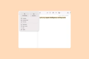 Cómo utilizar las herramientas de escritura de Apple Intelligence