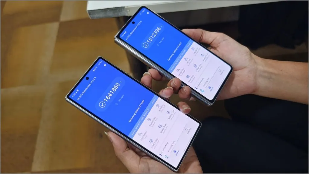 Confronto benchmark tra Samsung Fold 6 e Fold 5