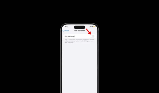 How to Enable Live Voicemail on iPhone with iOS 18