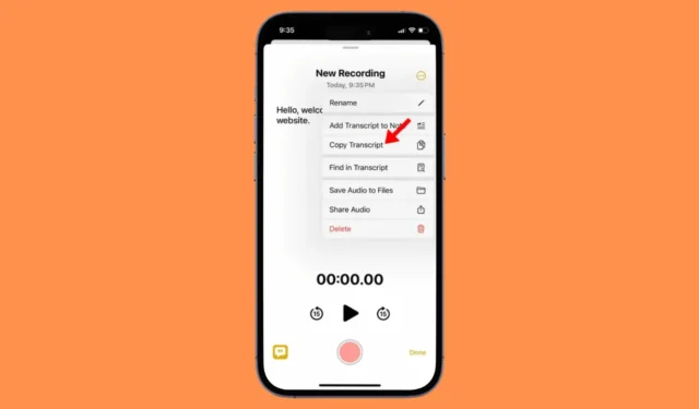 Cómo utilizar la transcripción de audio en vivo en iPhone