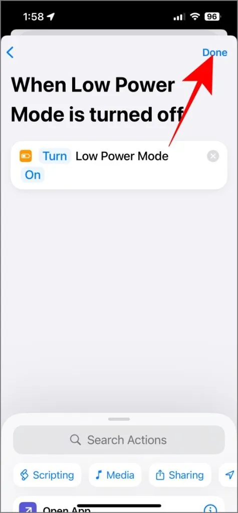 低電力モードを常にオンにしておくための iPhone ショートカット