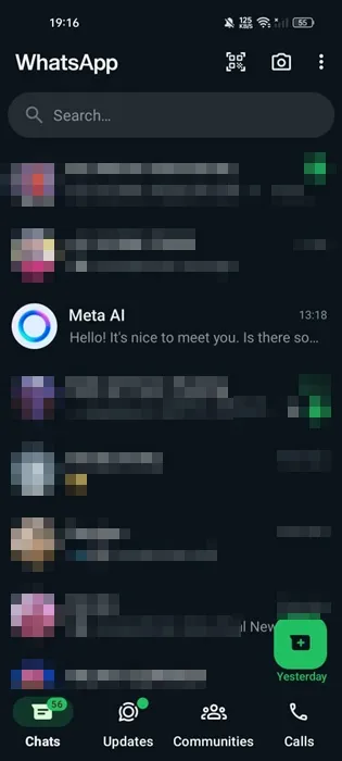 Meta AI chat