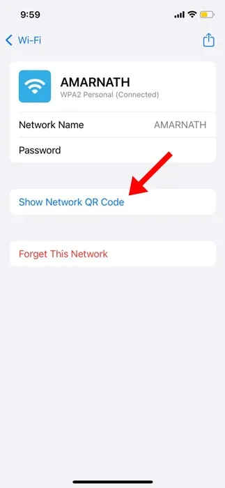 Rādīt tīkla QR kodu