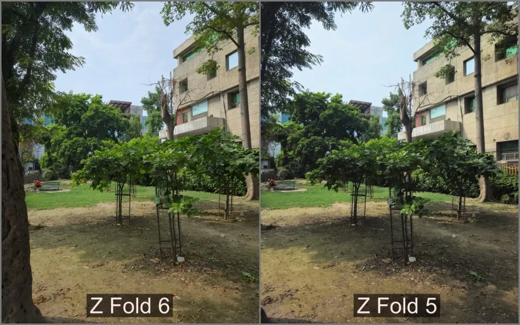 Samsung Galaxy Z Fold 6 vs Fold 5 - 50 MP hovedkamera