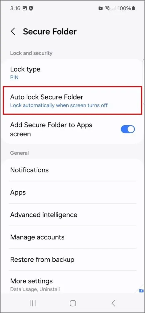 Automatyczne blokowanie ustawień Bezpiecznego folderu na telefonie Samsung Galaxy
