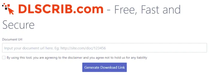 Utilizzo di Dlscrib - Downloader gratuito di Scribd