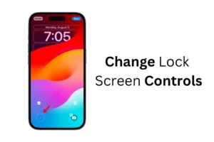iPhone에서 잠금 화면 컨트롤을 변경하는 방법?