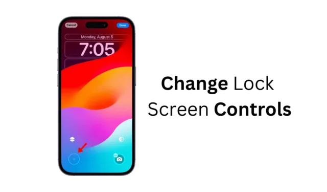 如何更改 iPhone 上的鎖定螢幕控制項？