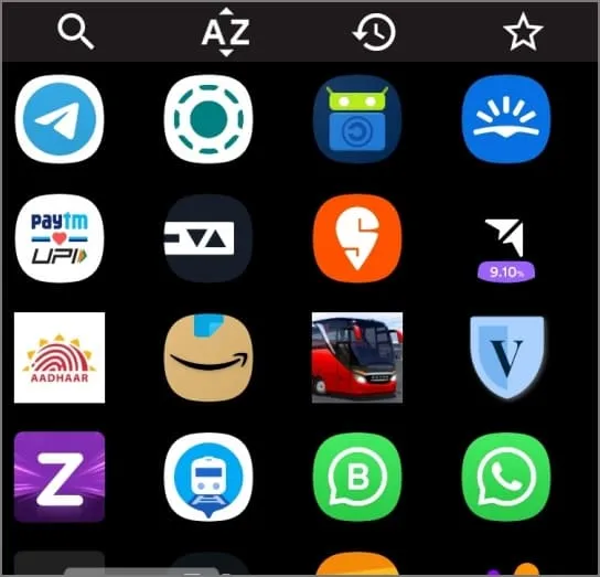 Alle Apps auf dem Galaxy Z Flip 6-Cover-Bildschirm mit CoverScreen OS