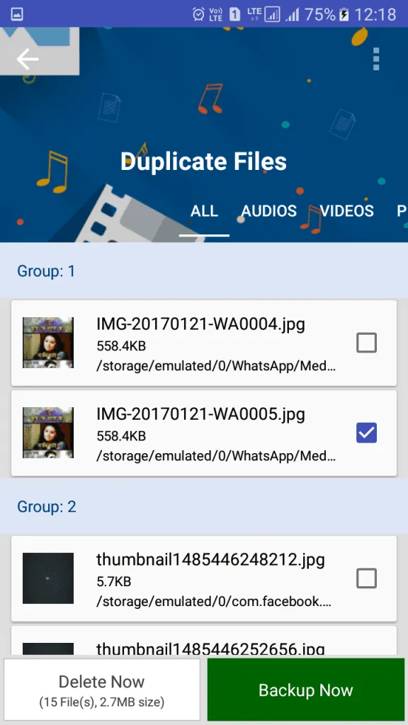 Duplicate Files Fixer