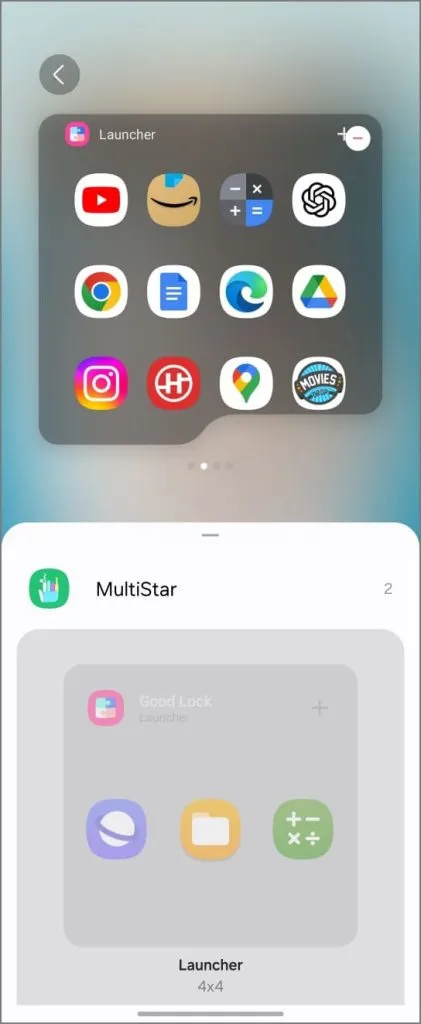 Включение виджета App Launcher на Samsung Galaxy Z Flip 6