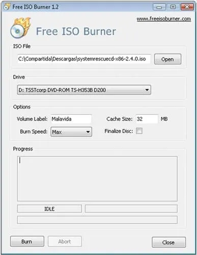 Gratis ISO-brenner