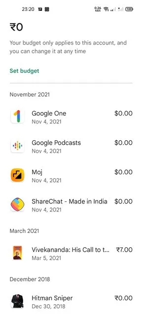 在 Google Play 商店購買的商品