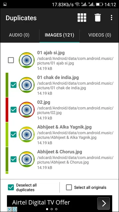 Eliminar archivos duplicados en Android