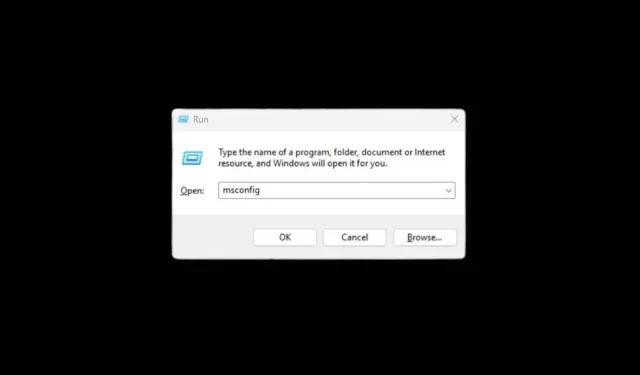 4 modi per aprire MSConfig in Windows 11