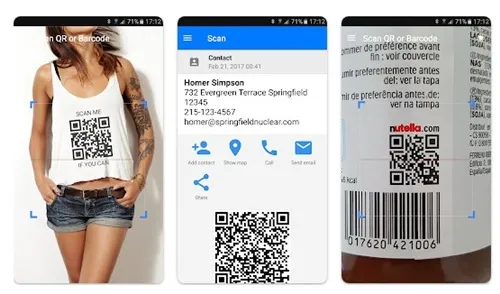 Leitor de QR e código de barras