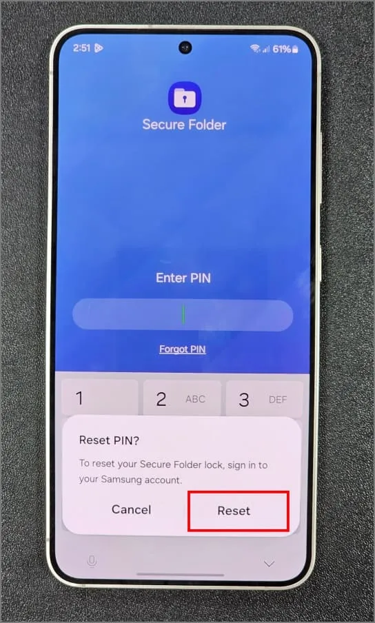 Сброс PIN-кода в защищенной папке на телефоне Samsung