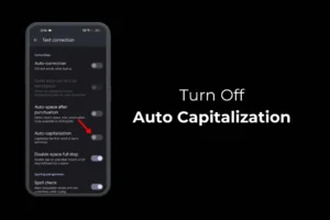 Come disattivare la capitalizzazione automatica sui telefoni Samsung