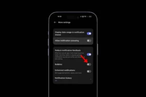 Come disattivare le bolle di notifica mobili su Android