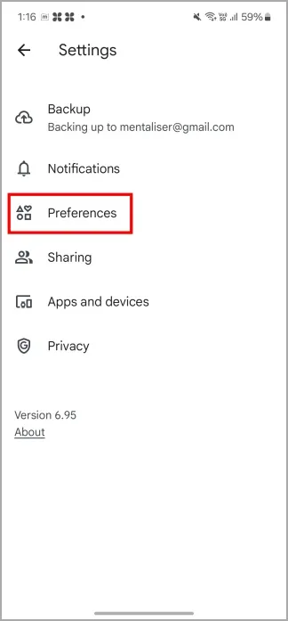 google-photos-preferences