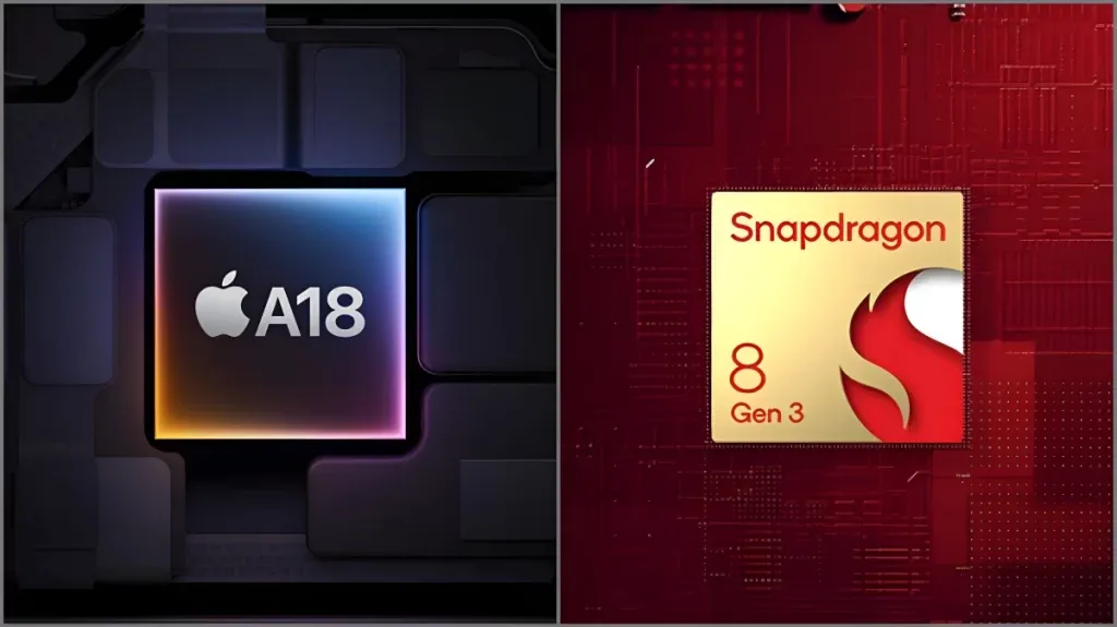 Apple A18 대 Snapdragon 8 Gen 3