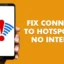 Solução de problemas de conexão de hotspot móvel no Android: sem acesso à Internet