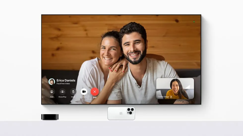 FaceTime com Apple TV 4K