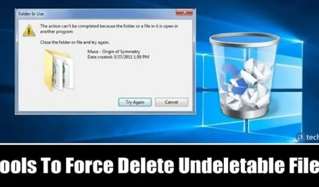 Top 12 gratis tools om onverwijderbare bestanden op Windows te verwijderen