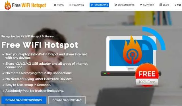 Gratis WiFi-hotspot