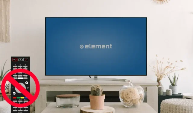 Trin til at ændre tv-input på element uden en fjernbetjening